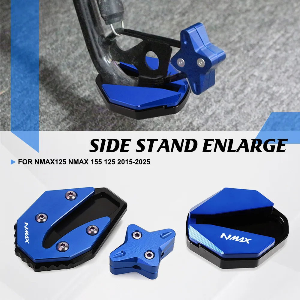 

For Yamaha NMAX125 NMAX 155 125 2015-2019 2020 2023 2024 2025 Kickstand Foot Side Stand Extension Pad Support Plate N-MAX125