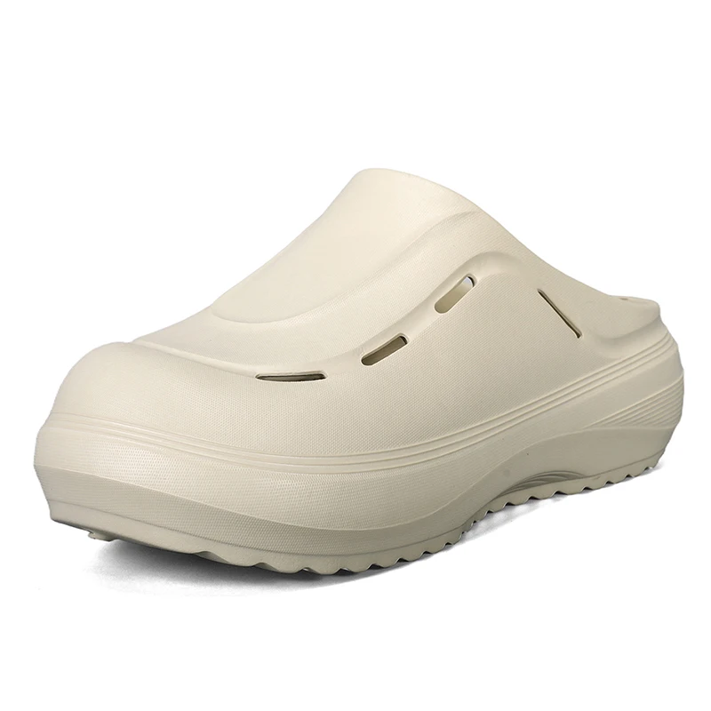 

Unisex Thick Sole Clog Sandals – Breathable Hollow Outdoor Slippers, Lightweight Non-Slip Beach & Garden Shoes