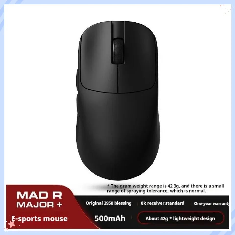 VGN Vxe Mad R/R Major Sem Fio Bluetooth Dual Mode Game Mouse Paw3395/3950 26kDPI 500mAh long time low latency gaming mouse