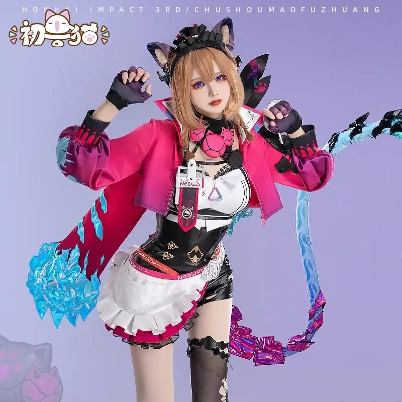 

Pardofelis Cosplay Costume Game Honkai Impact 3rd Cosplay Pardofelis Spectral Claws Cosplay Halloween Uniform with Tail