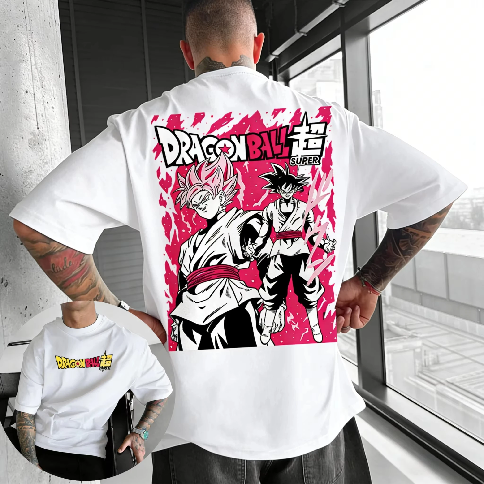 2026 New Hot Summer Dragon Ball Retro Premium T-Shirt Oversized Super Saiyan Blue Vegito Print Casual Men Women Adults Kid - view 4