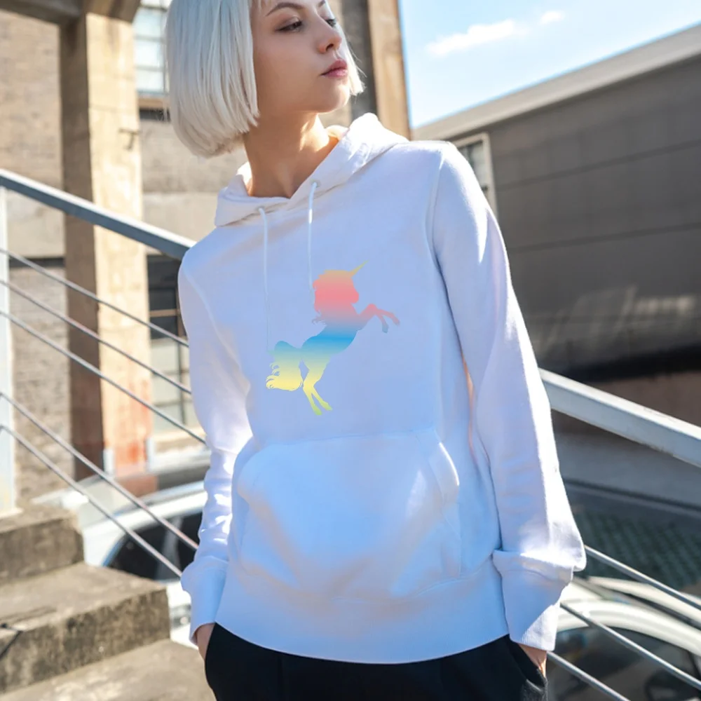 

Hoodies Women Long Sleeve Sweatshirts Female Casual Printing Loose Pocket Clothes Streetwear Fashion Hoodie Pullover Trend Tops