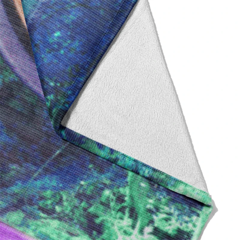 Aertemisi-Vaporwave بطانية جمالية ، جمالية ، شاي أخضر ، شلال حيوان أليف ، صغير ، متوسط ، كلب كبير ، قطة ، جرو ، هريرة ، أريكة #5