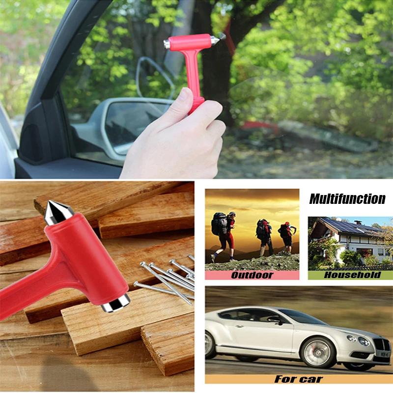 2 in 1 Auto Sicherheit Hammer Fenster Breaker Sicherheitsgurt Cutter Multifunktions Notfall Flucht Werkzeug Automobil Sicherheit Lebensrettende Hammer – Detail 3