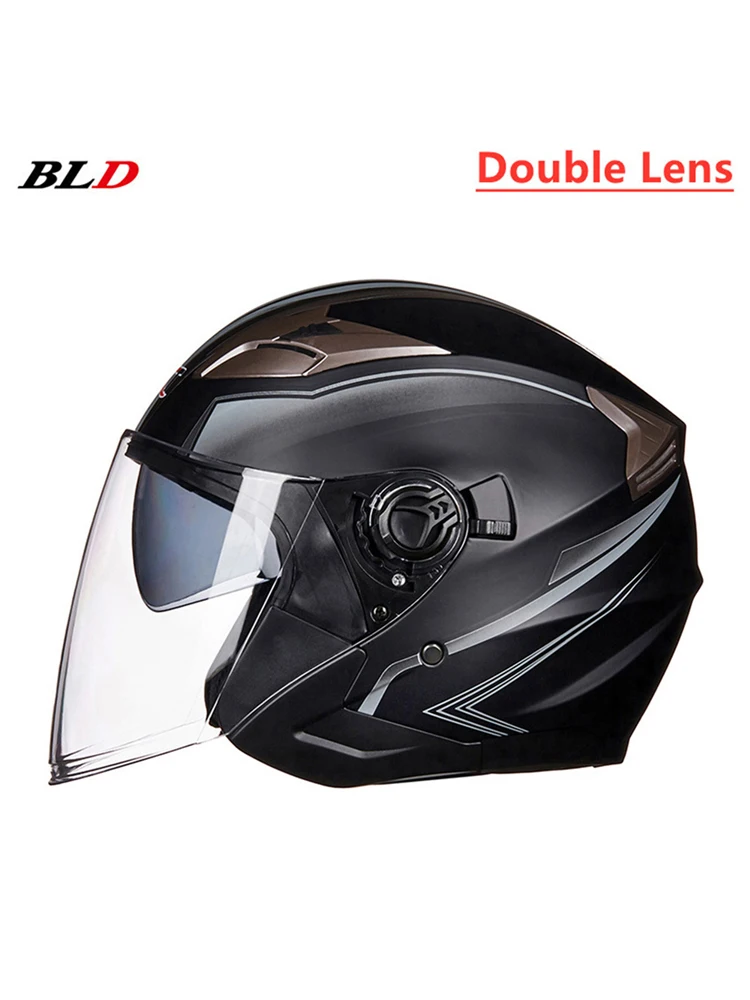 Kask motocyklowy 3/4 otwarty, z homologacją ECE Dot, wysokiej jakości kaski motocrossowe, Cascos Para Moto 3/4 Jet, Casque Moto, Capacetes — 2