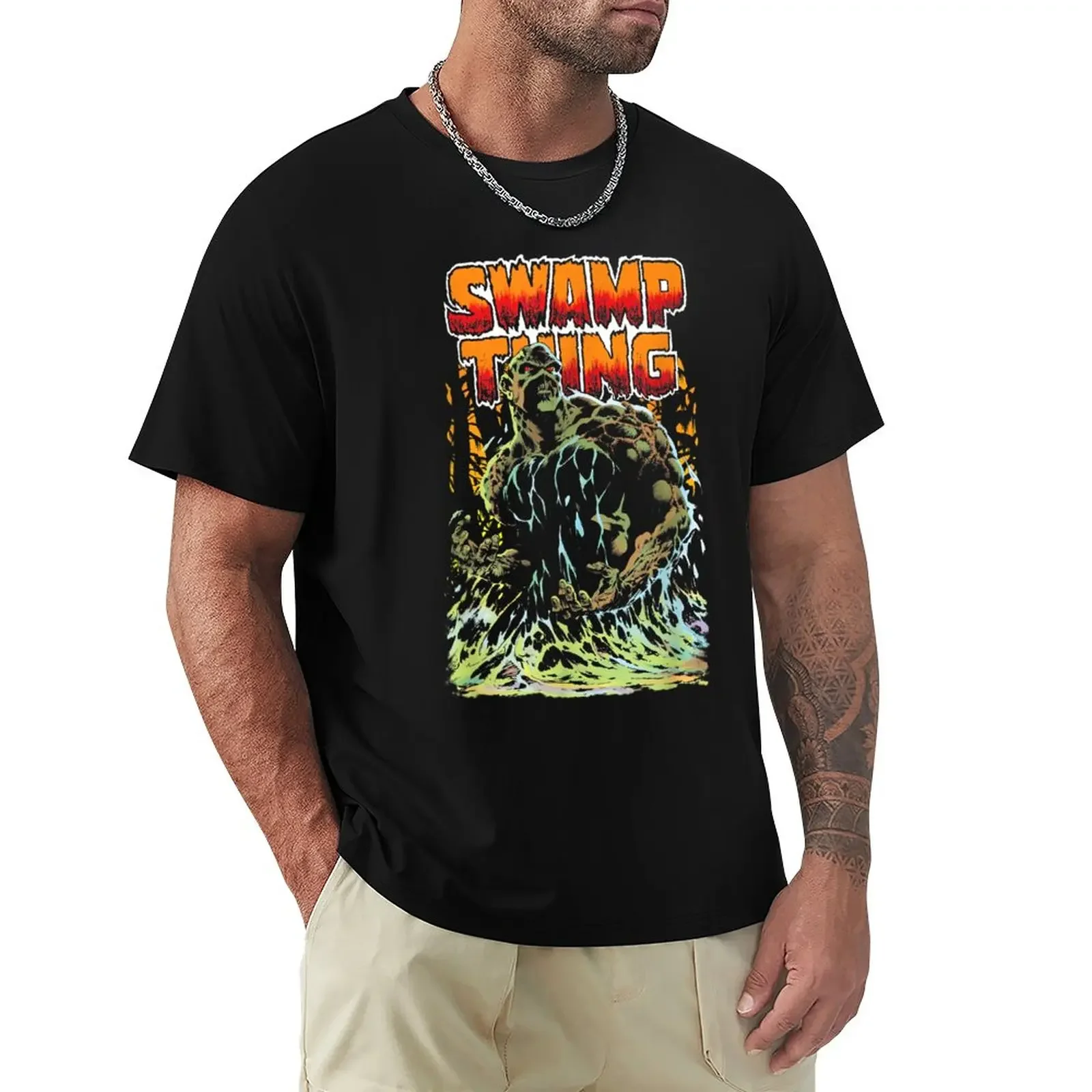 

JL Swamp Thing T-Shirt summer clothes sweat cute tops funny t shirts for men