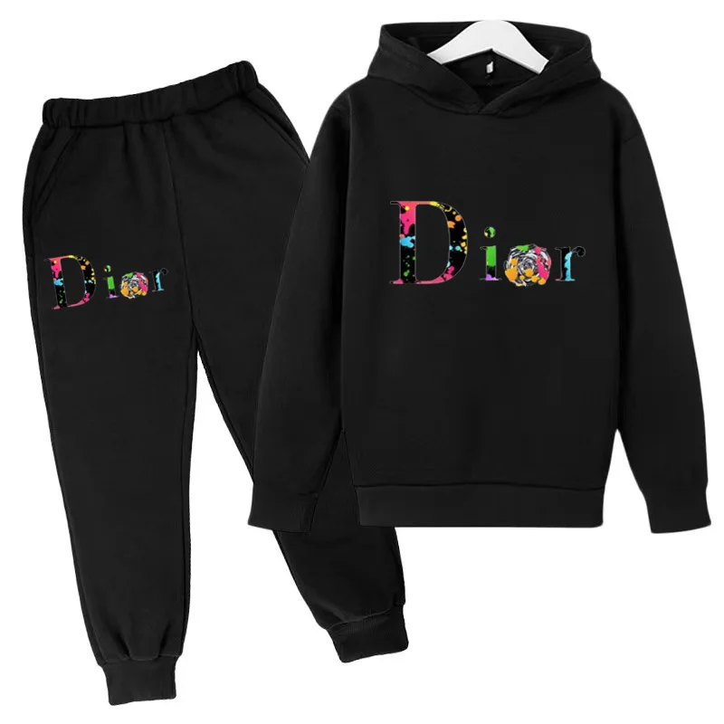 

Children's New Year Clothes Hoodie 3-12 Years Boys Girls Kids Toddler Sweatshirt+ Pants 2P Sport Jumper Fashion Sunny Casual Set