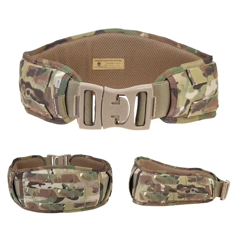 Emersongear Tactical Waist Belt Padded Molle Waistband Shooting Hunting Airsoft Combat Cummerbunds Modular Multi-camo 500D Nylon