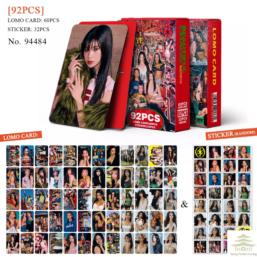 92pcs Kpop KATSEYE CHAOS Album Cards Stickers Daniela Lara Megan Fashion Concept Photo Session DIY Stickers Gifts For Followers image 3