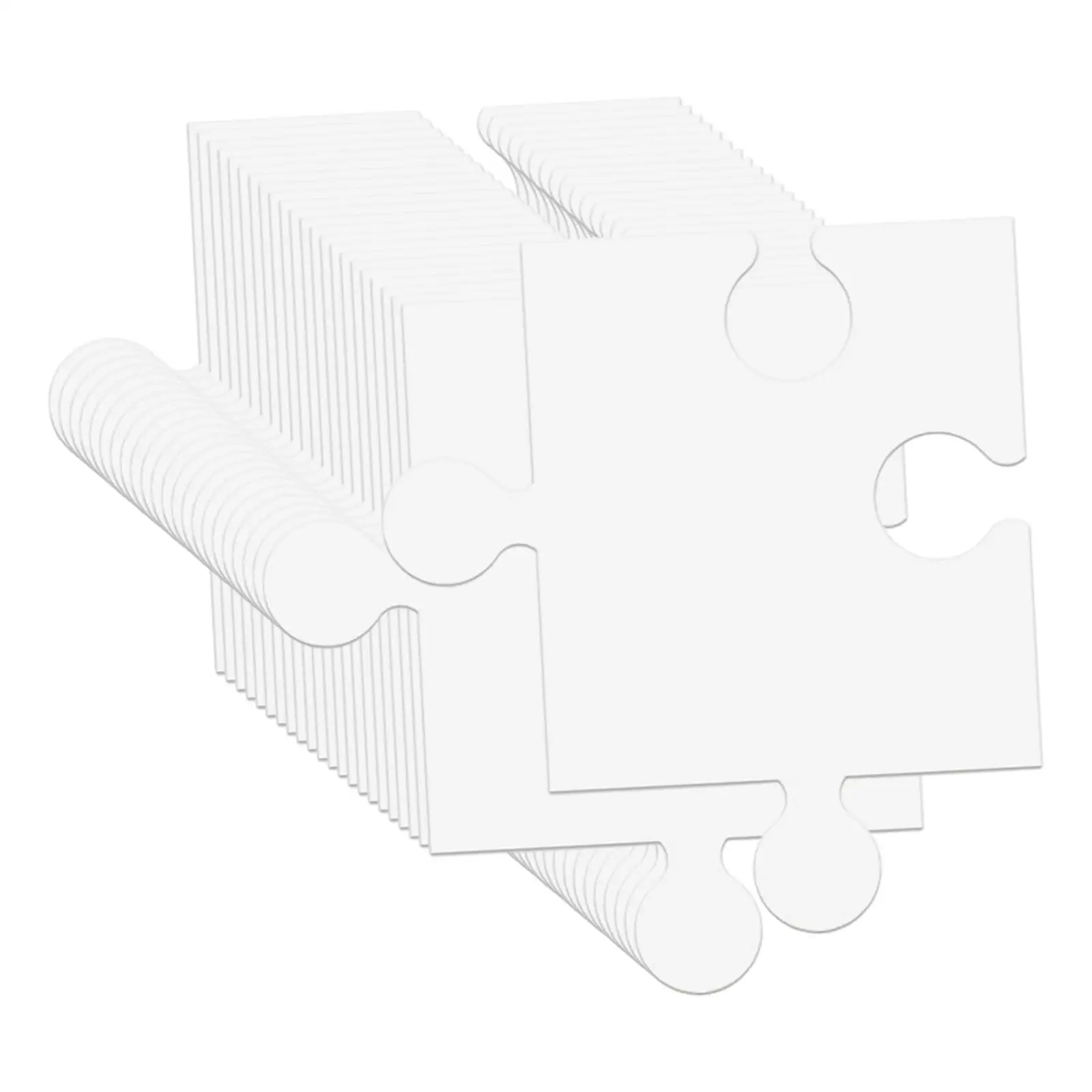 

24Pcs Blank Jigsaw Puzzle Kids Adult Craft Puzzles Versatile Accessory Lightweight for Classroom Parties 30.5cmx28cm Templates