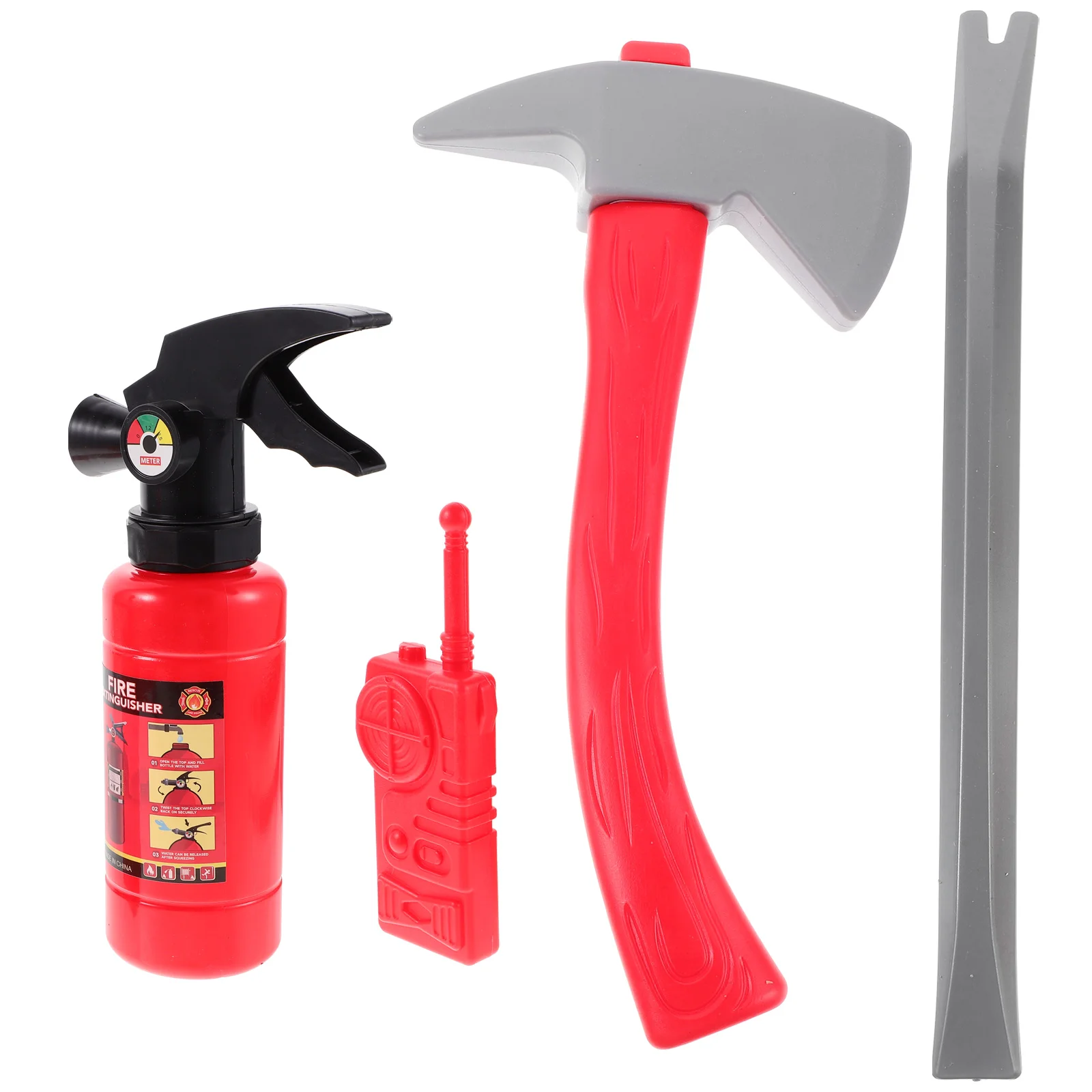 Role-playing Props Firefighter Simulation Tools Fireman Mini Kids Firemen Kit Fake Extinguisher Plastic