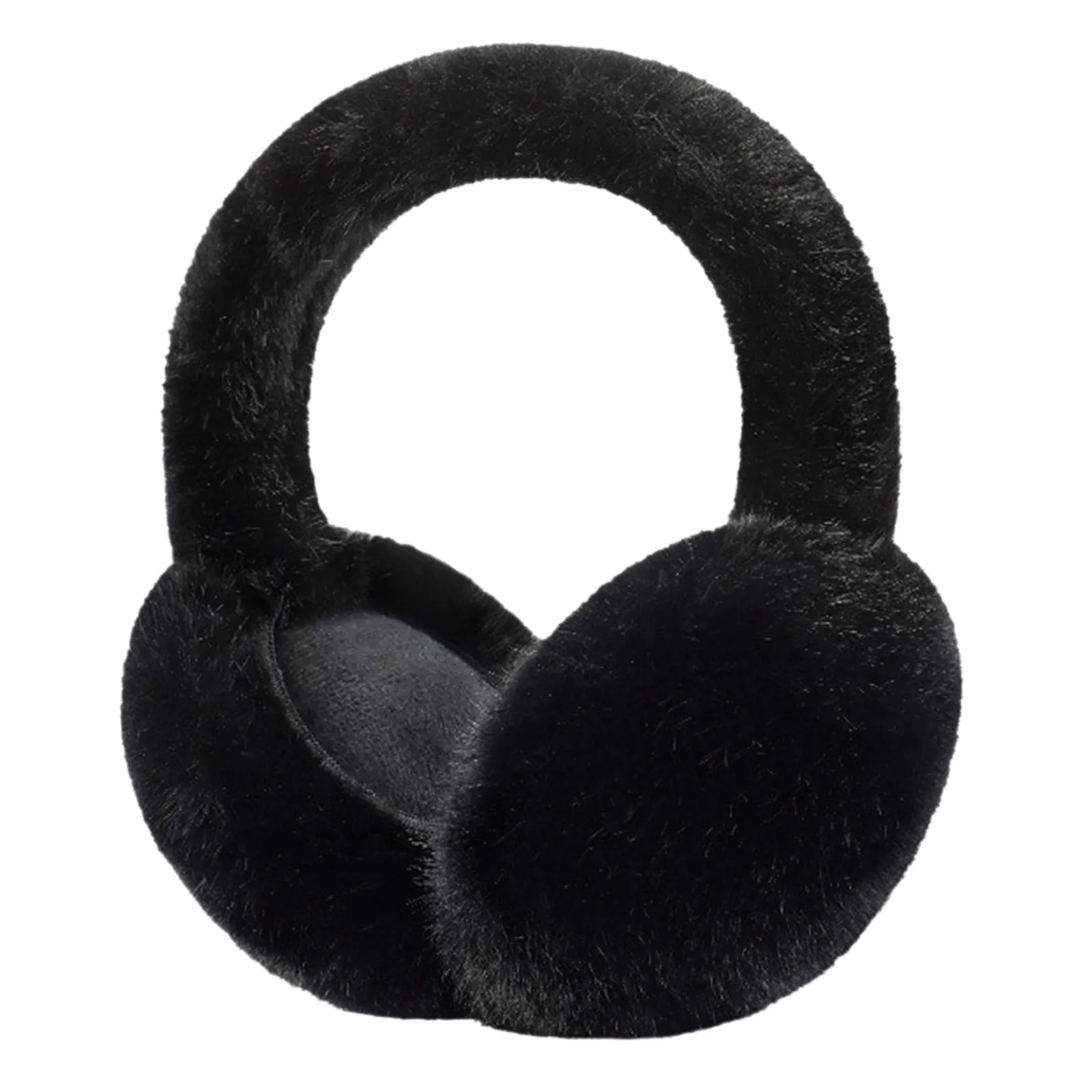 Soft Plush Foldable Ear Warmer Winter Warm Earmuffs Fashion Ear Cover Outdoor Cold Protection Solid Color Ear-Muffs Accessories