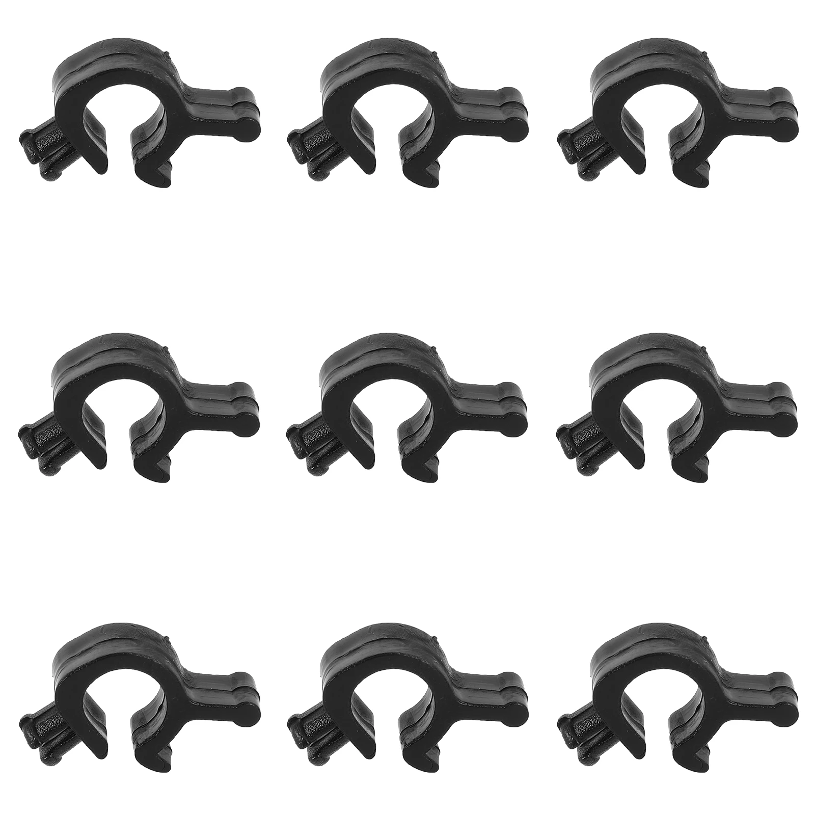 

10 Pcs Miner Hat Buckle Flashlight Wire Clips Light Cable Clip Mount Hard Hat Safety Accessories Construction Gear