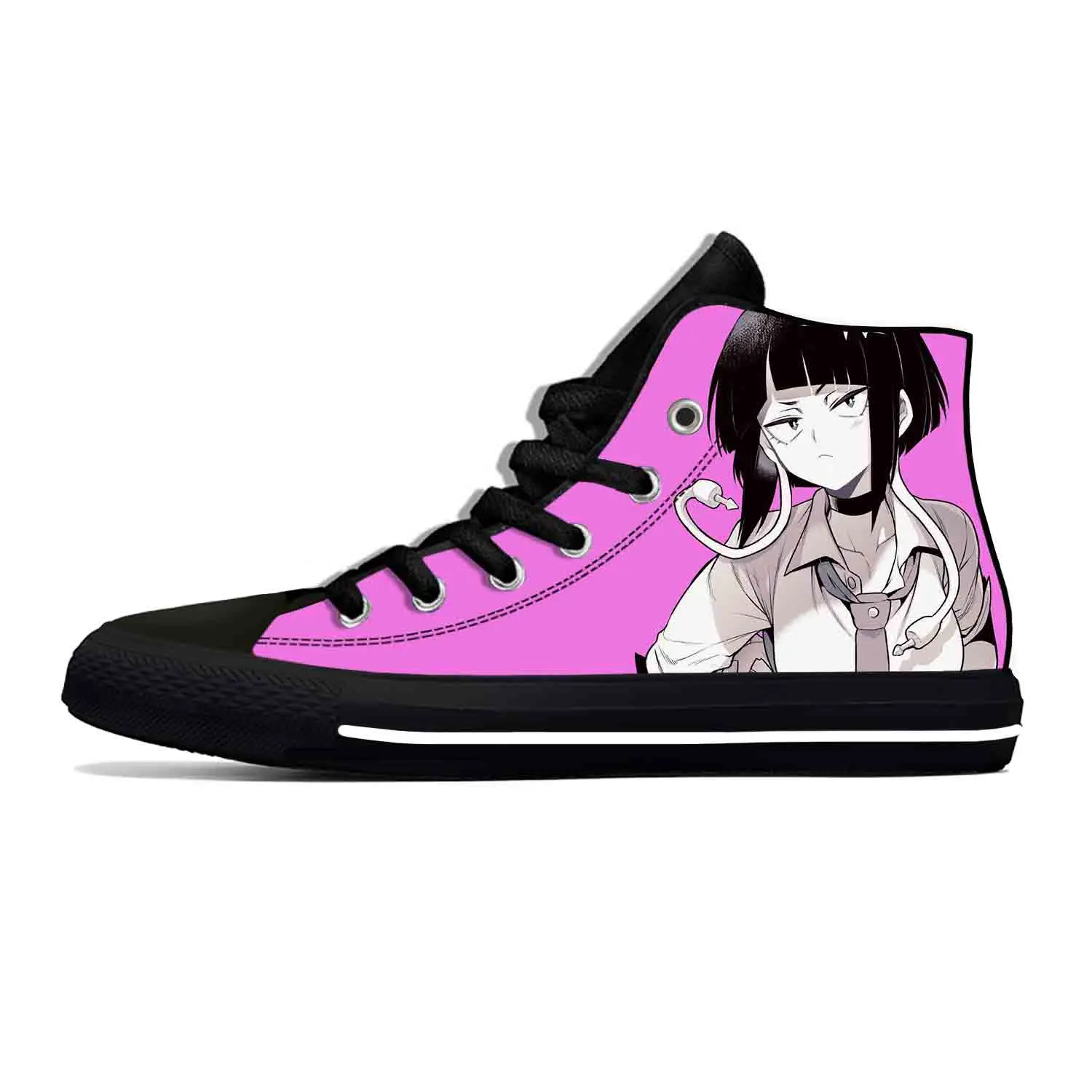 Anime Cartoon Manga My Hero Academia Jiro Kyoka High Top Casual Shoes Lightweight Board Shoes Breathable Men Women Hot Sneakers