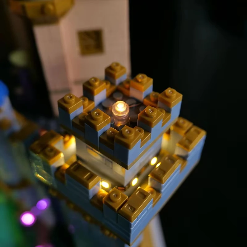Kit de luz LED DIY para LEGO 43222, juego de bloques de construcción de Castillo de princesa de cuentos de hadas (solo luz LED, sin modelo de bloques)