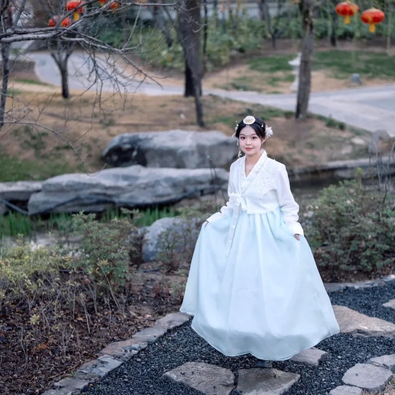 Hanbok Yanji Clothing Daily Performance Clothing Korean Clothing Female Improved Performance