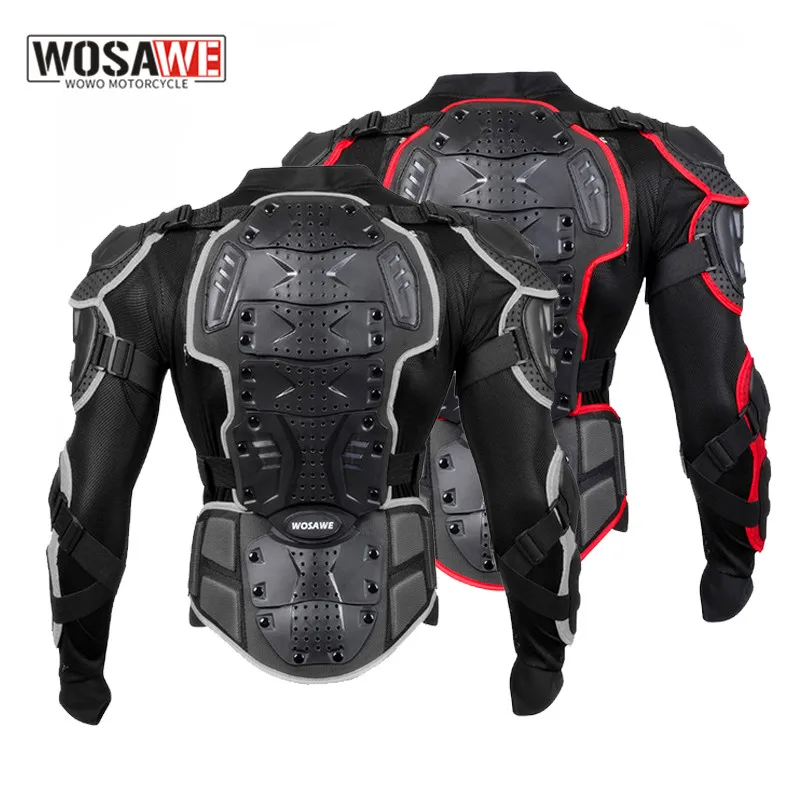 

WOSAWE Motorcycle Armor adult Protective Gear GHOST RACING Riding Armor Protector Snowboard Ski Skate Motocross chest back Armor