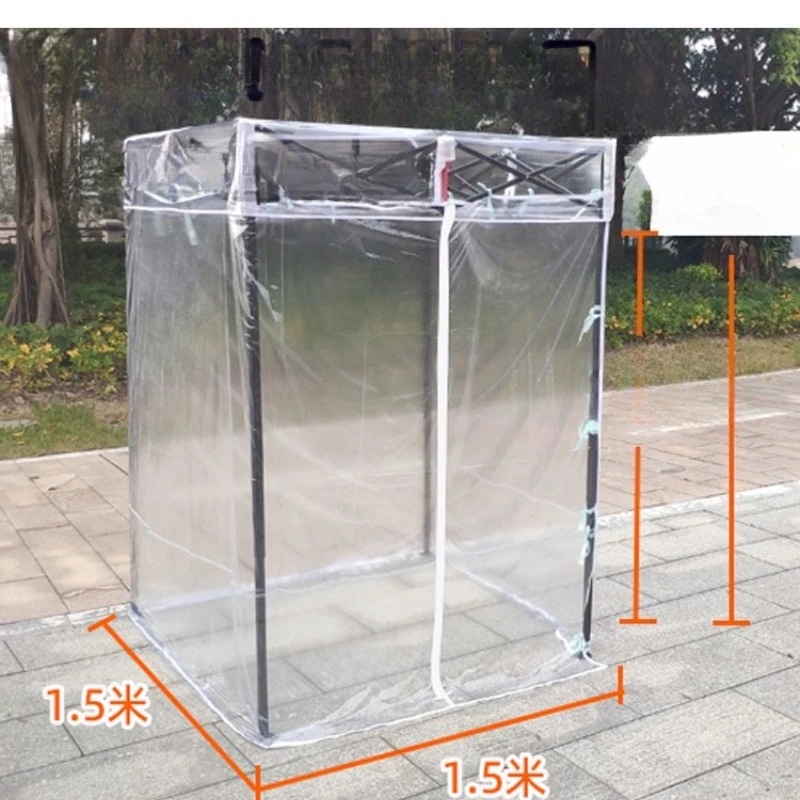 

Winter warm fully transparent tent outdoor small plastic stall basking in the sun outdoor autumn and winter indoor flat top tent