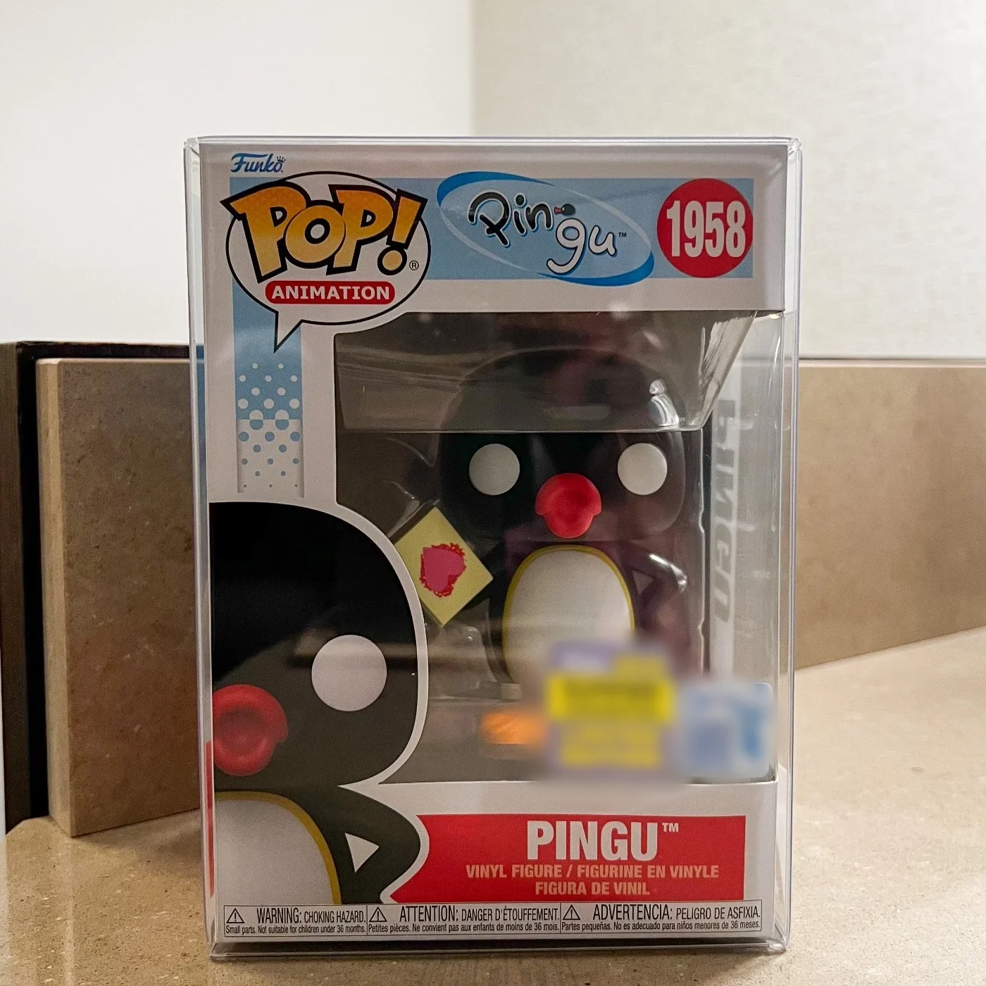 

Pingu с карточкой 1958 FUNKO POP 2025 летняя конвенция 3,6 дюйма виниловая фигурка ограниченного выпуска фигурка Коллекционная игрушка в подарок