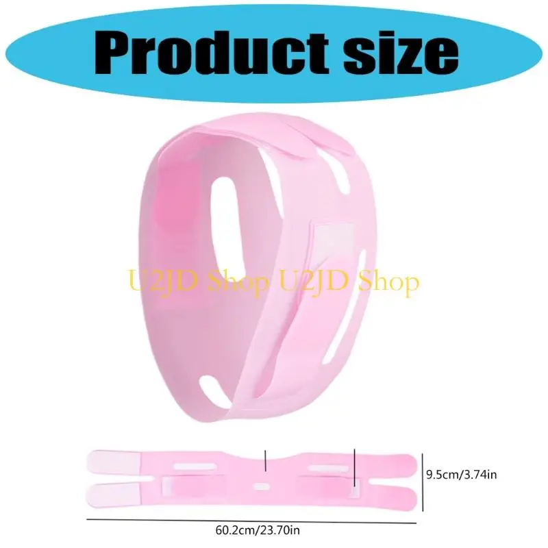 U2JD Pasek do podnoszenia twarzy V kształt maska do twarzy podwójny reduktor podbródka dla kobiet