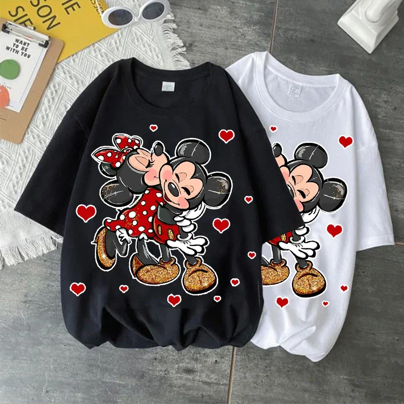 T-shirt Cute Funny Women Korean New Disney Summer Mickey Mouse Women\'s Tshirt Version Summer Women\'s Tshirt Clothes Y2K