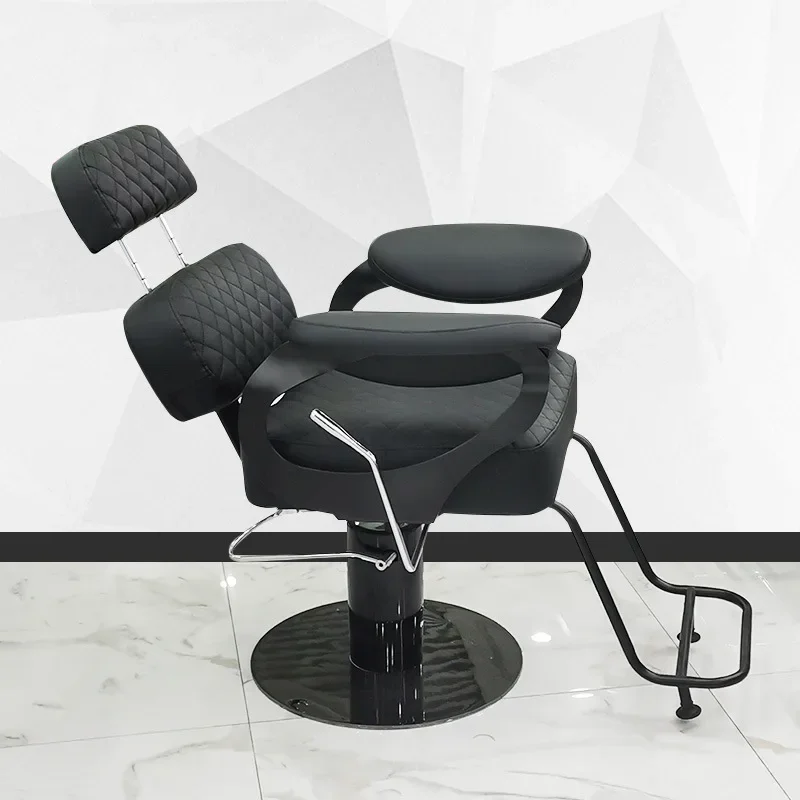 Hair cutting chair lift rotating hair cutting chair beauty perm and dye seat metal skeleton