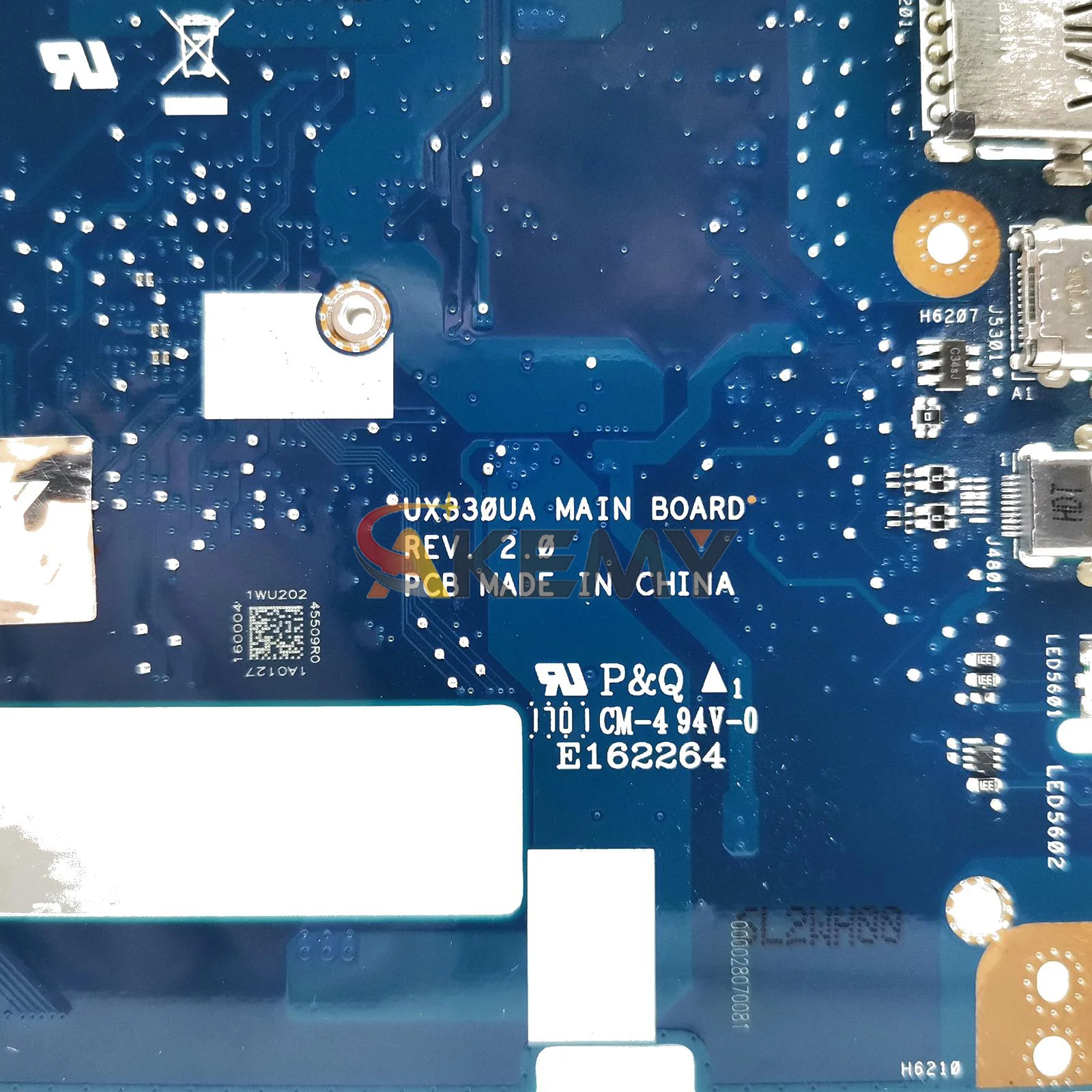 Ux330ua placa-mãe do portátil para asus zenbook u3000u ux330u ux330uak ux330ua ux330uar mainboard com i3 i5 i7 cpu testes ok navio rápido