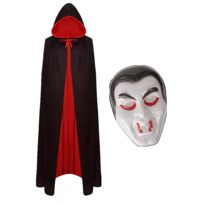 2025 yiyi preto luxo bruxa robe capa cosplay traje de halloween adulto crianças presente máscara