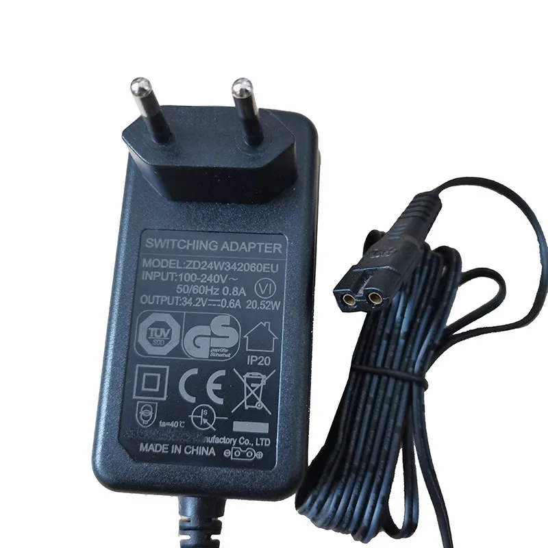 Original cordon vacuum cleaner 34.2V0.6a charger ZD24W342060EU power adapter