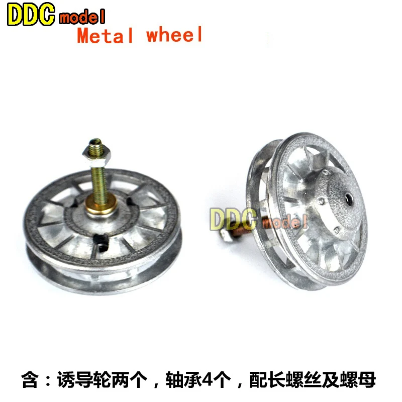 DIY refitting parts Henglong HL3818 3819 German Tiger 1/16 RC tank upgrade parts metal wheels hub set Metal track and gear