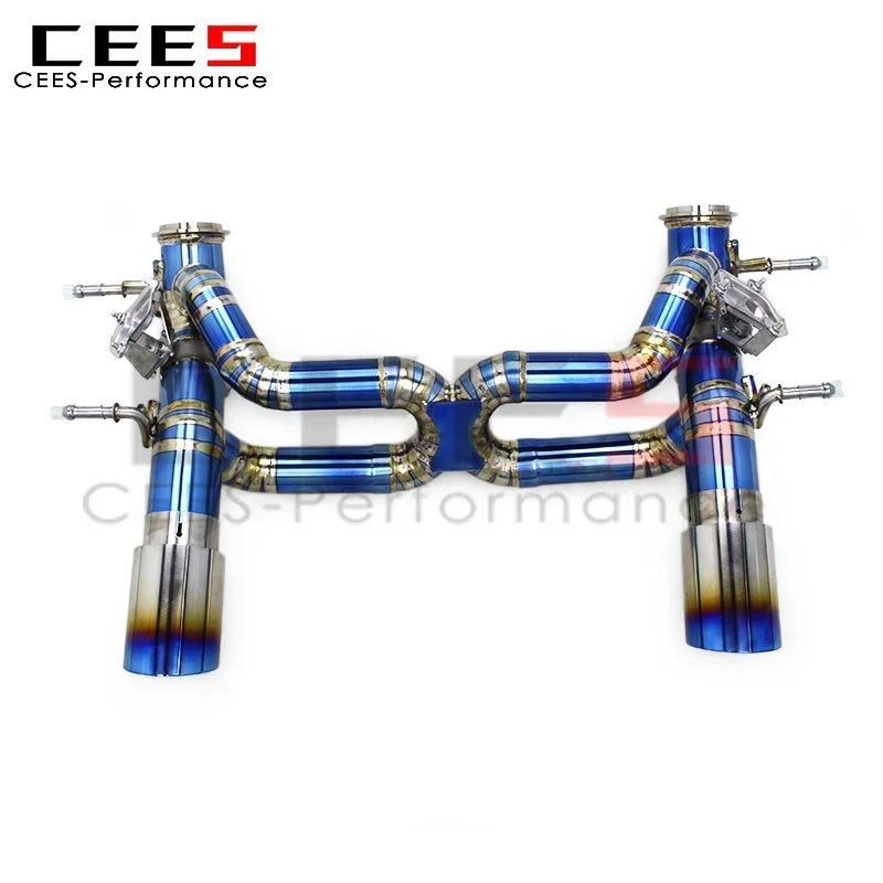 cees Catback Exhaust for Maserati MC20 3.0T 2020-2024 Performance Titanium Straight Pipes Muffler with Valve Exhaust System