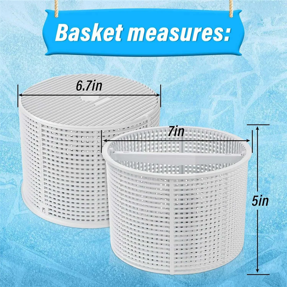 Skimmer Basket Remove Leaves Skimmer Filter Basket for Swimming Pool for Pond for Hayward SPX1082 B-152