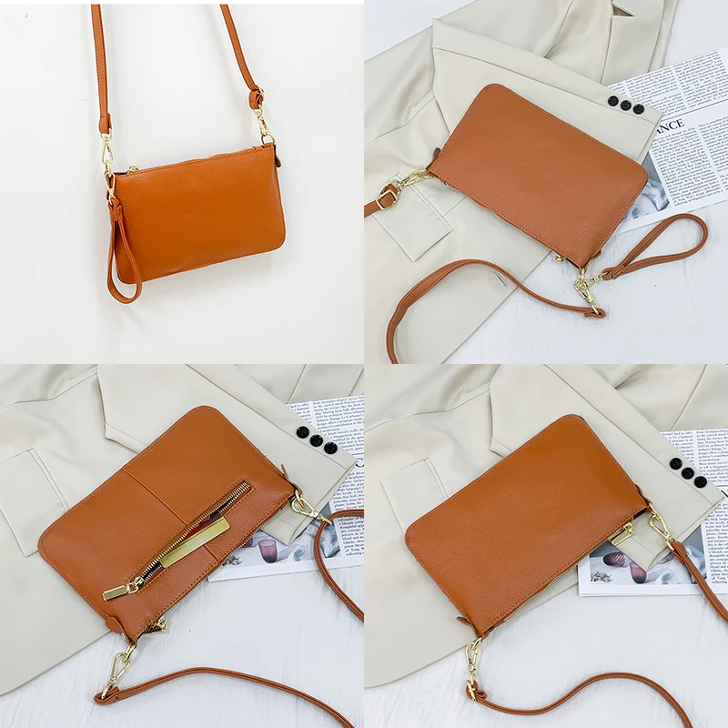 New 100% Cowhide Crossbody bag For Womens Genuine leather HandBag Fashion Women bag 6 Colors Designer Shoulder Bags Sac a main