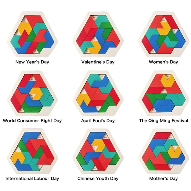 

Daily Calendar Puzzle (High Quality for Coffee Tables Family Rooms 15UB