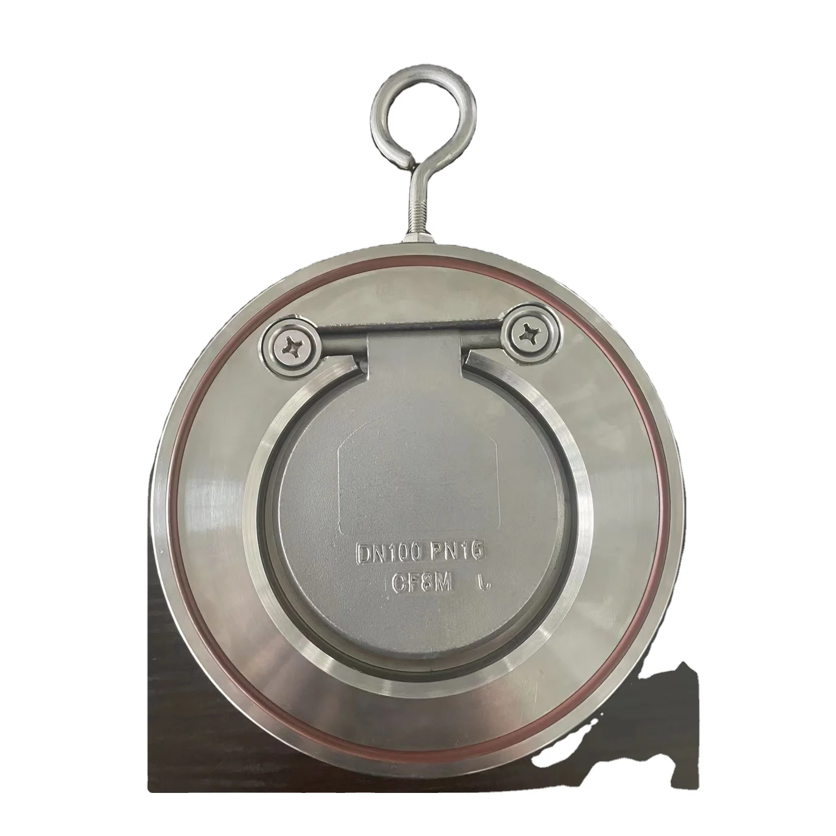 سعر المصنع Ss304Plate CF8 H74W رقاقة نوع رقيقة قرص واحد DN40-DN1200 DN25-DN600 رقيقة جدا لوحة دائرية سوينغ صمام الاختيار #2