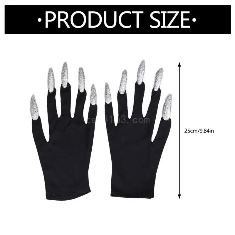 Full Finger Gloves Demons Hands Monsters Pattern Mittens Costume Accessories