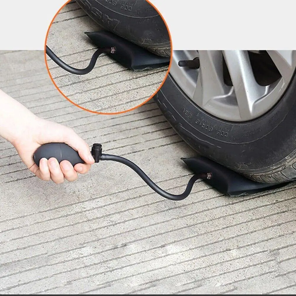 4pcs Black Air Pump Bag Wedge Cushion Automotive Car Inflatable Shims Hand Tools