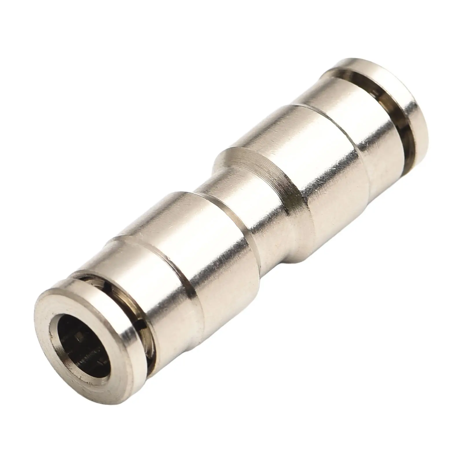 1pc Air Tube Nickel Plated Brass Fitting Hose Connector Metal Pneumatic Connection Home Hardware Tools Connector Accessories