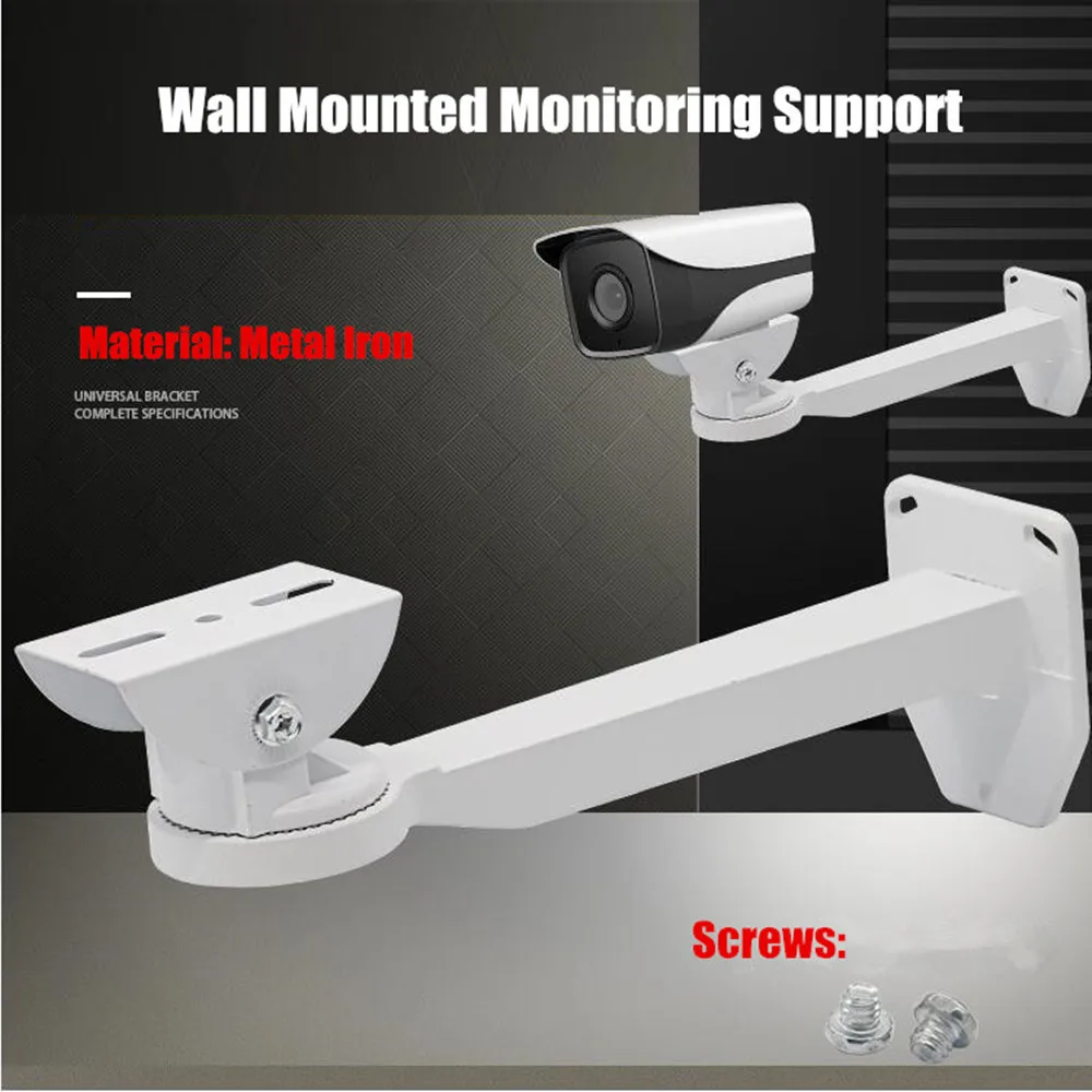 

Universal CCTV Camera Holder Stand Outdoor Bullet Security Camera Wall Mounting Bracket Adjustable Duckbill Metal Iron Bracket