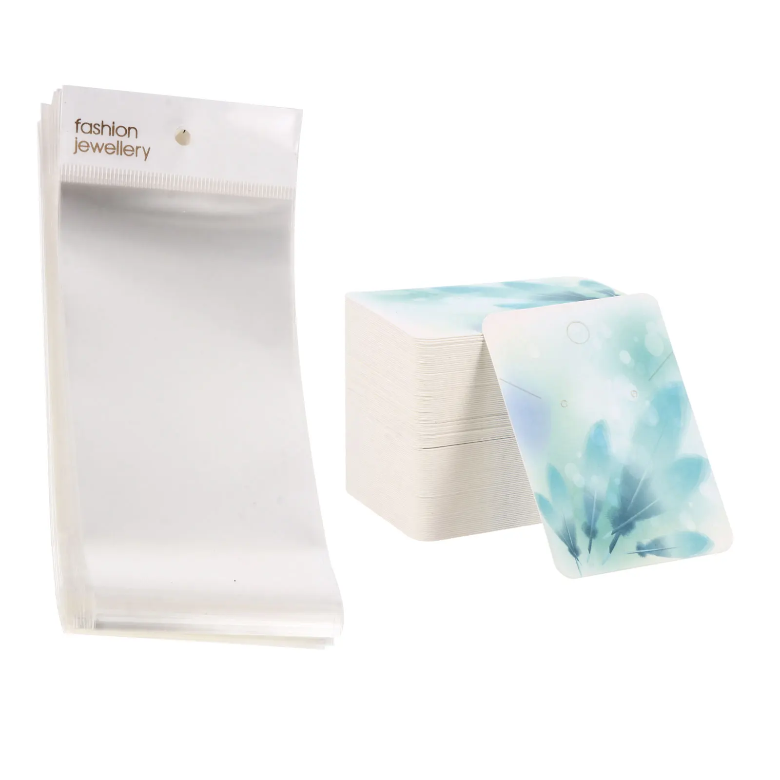 

100 Pcs Packaging Earrings Jewelry Display Cards Paper Earrings Storage Necklace Cardboard Gift Display Cards Box