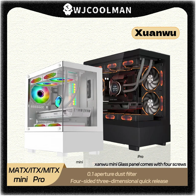 WU COOLMAN RHOMBIC ホワイト PCケース AliExpress