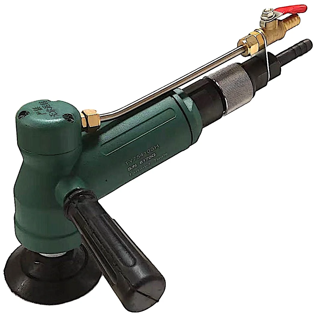 

TY75410SH New Design Air Wet Polisher W/ 4" Backing Pad Tarboya Water-Feed Polisher for Stone Polishing/Finishing