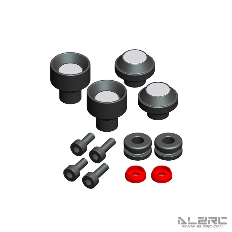 حلقات تثبيت المظلة ذات الجذب المغناطيسي سريعة الإصدار لطائرة هليكوبتر Trex 450 ALZRC X360 X3 Devil X380 SAB 380 420 RC