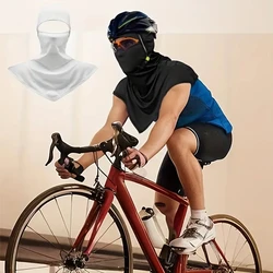 Balaclava protetor solar para homens e mulheres, envoltório de pescoço à prova de poeira, capa respirável ao ar livre, secagem rápida, máscara facial completa, lenço, 2 peças