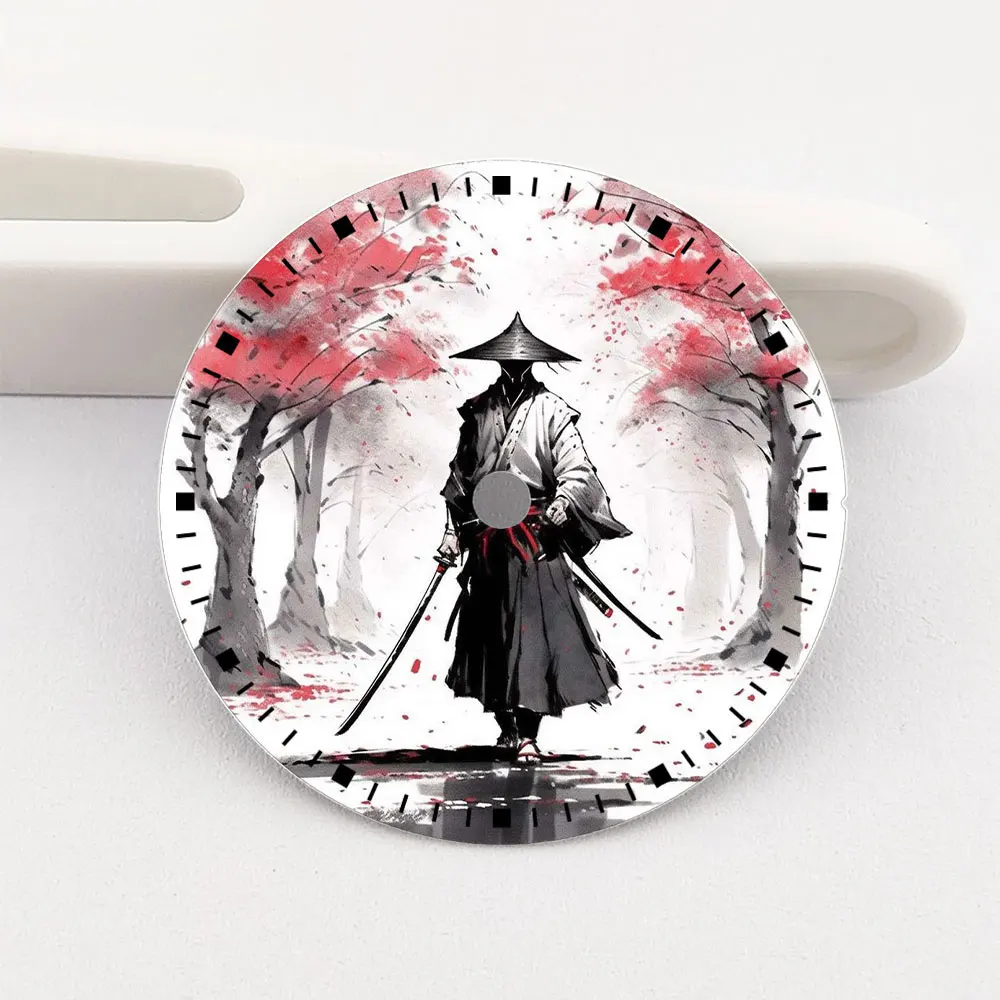 28.5mm NH35 Dial Watch Replacement Parts Accessory Patterned Dial Suitable for NH35/NH36 Movement Watchmaking Supplies