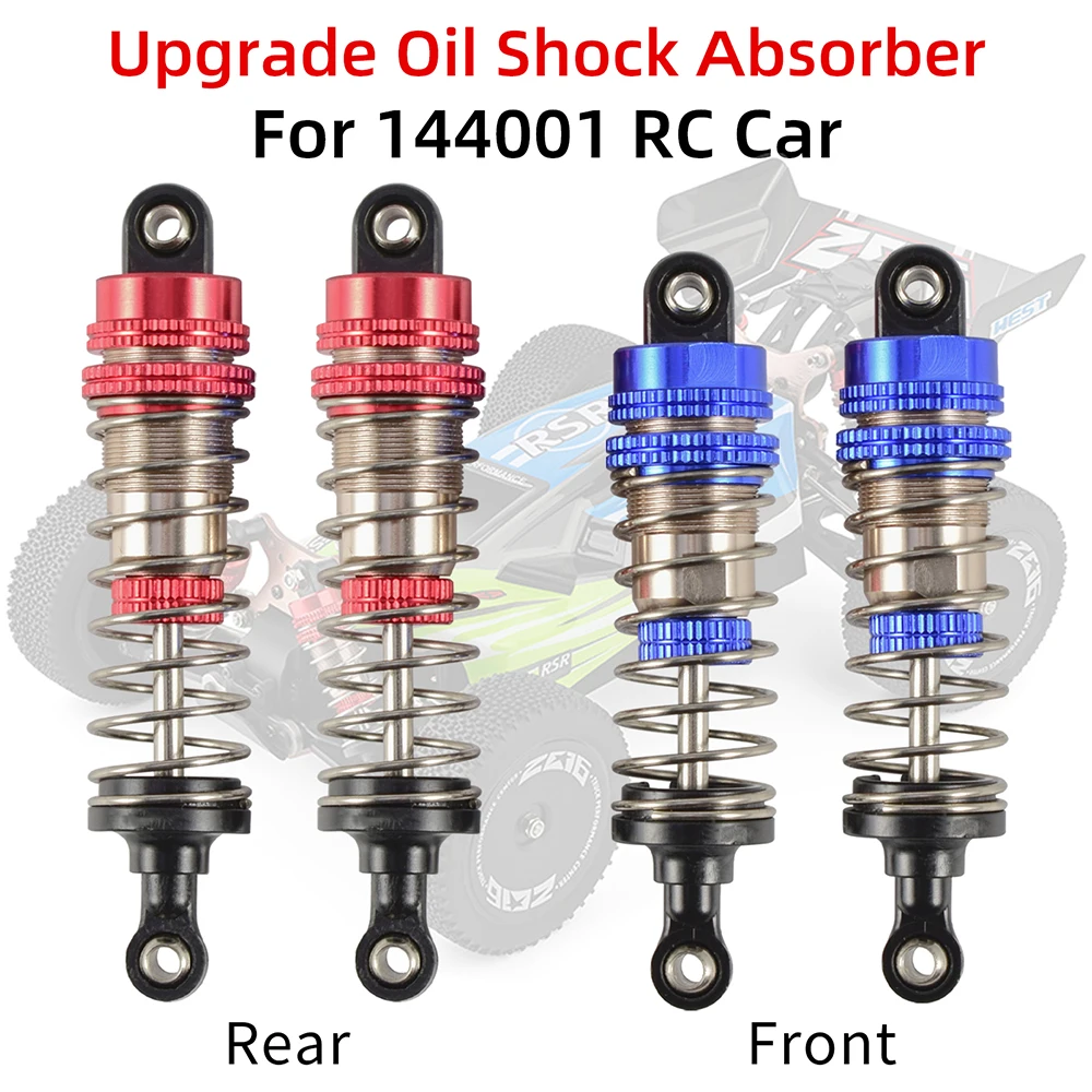 Aluminium Alloy Metal Oil Shock Absorber Adjustable Damper 1316 CNC Upgrade Parts for Wltoys 144001 1/14 Buggy RC Car Truck