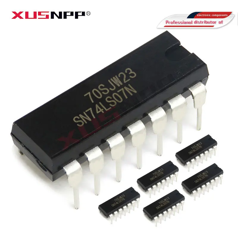 10PCS SN74LS07N DIP14 SN74LS07 DIP 74LS07N 74LS07 DIP-14 HD74LS07P new and original IC