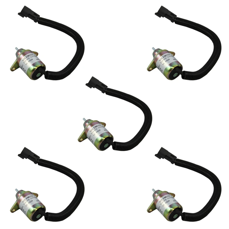 

5X Stop Shut Off Shutdown Solenoid for Yanmar Engine Replaces Thermo King 41-6383