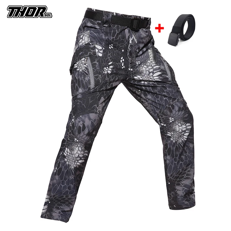 THORSOL Fietsen Lange Broek heren Road Racing Mountainbike Broek Motocross Fiets Bodems Mtb Enduro Broek Pantalon Ciclismo