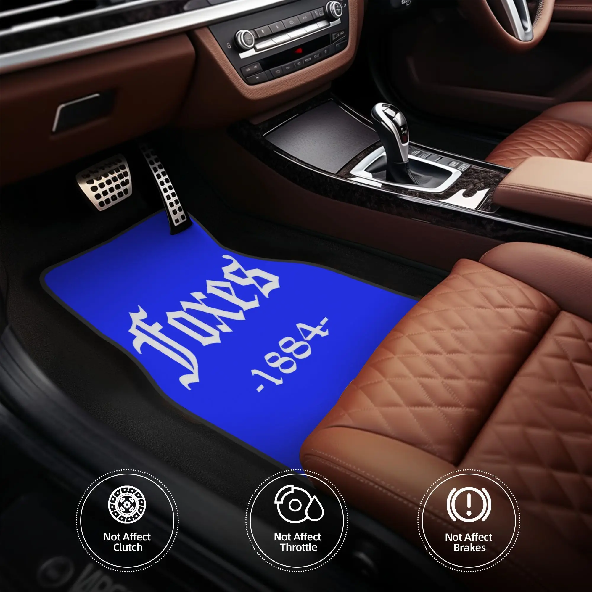 4 piezas de alfombrillas para coche Leicester(16) Vardy Leicester Fc Leicester City, fibra de poliéster duradera, aptas para coches, regalo ideal, accesorios para vehículos